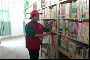 太阳成集团tyc122cc开展“图书馆义工”志愿服务活动