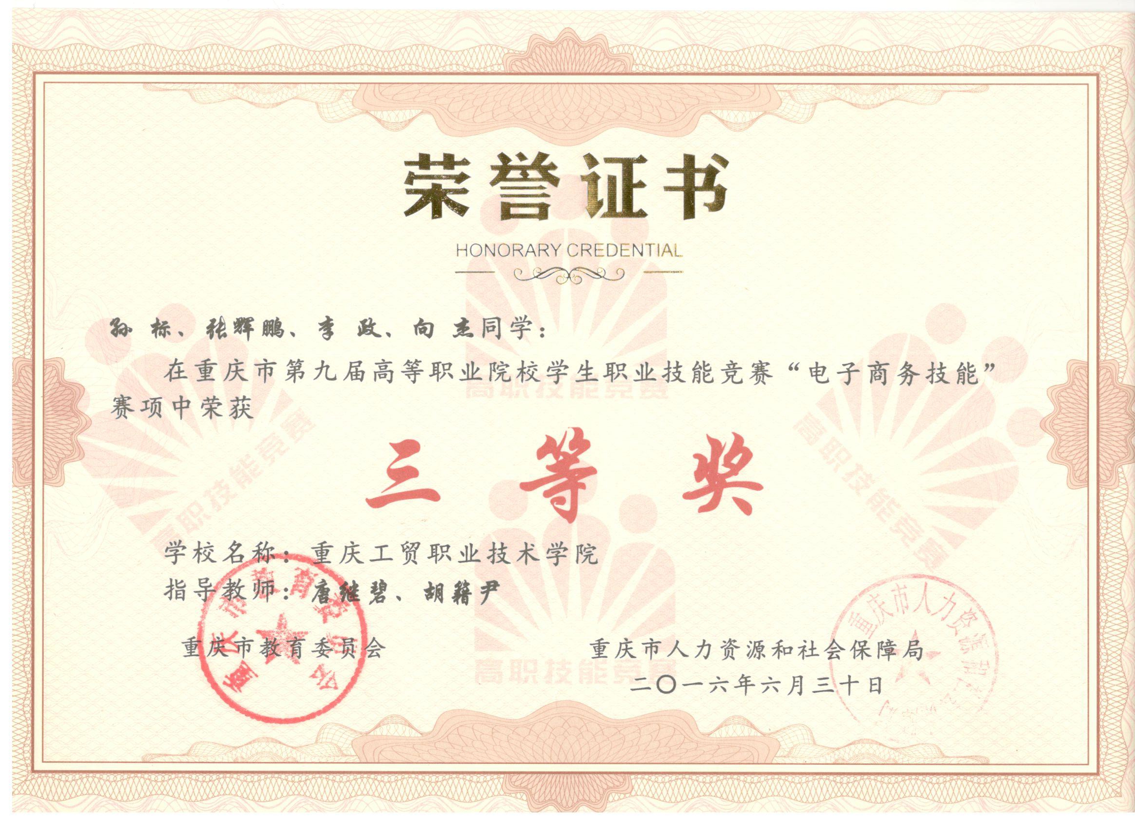 重庆市第九届高等职业院校员工职业技能竞赛“电子商务技能”赛项比赛