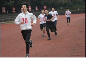 太阳成集团tyc122cc组织参加学院“第九届田径运动会”